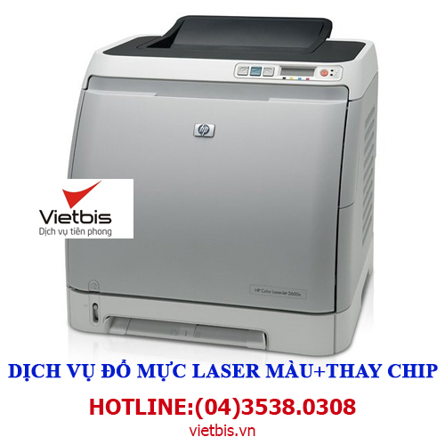 Đổ mực laser màu máy in HP 2600/2605