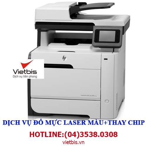 Đổ mực laser màu máy in HP M375nw