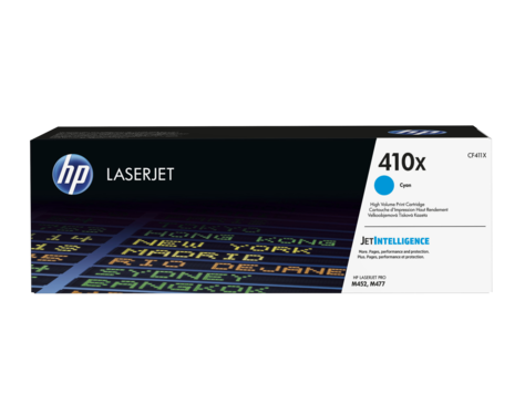 Mực in HP 410X High Yield Cyan Original LaserJet Toner Cartridge (CF411X)