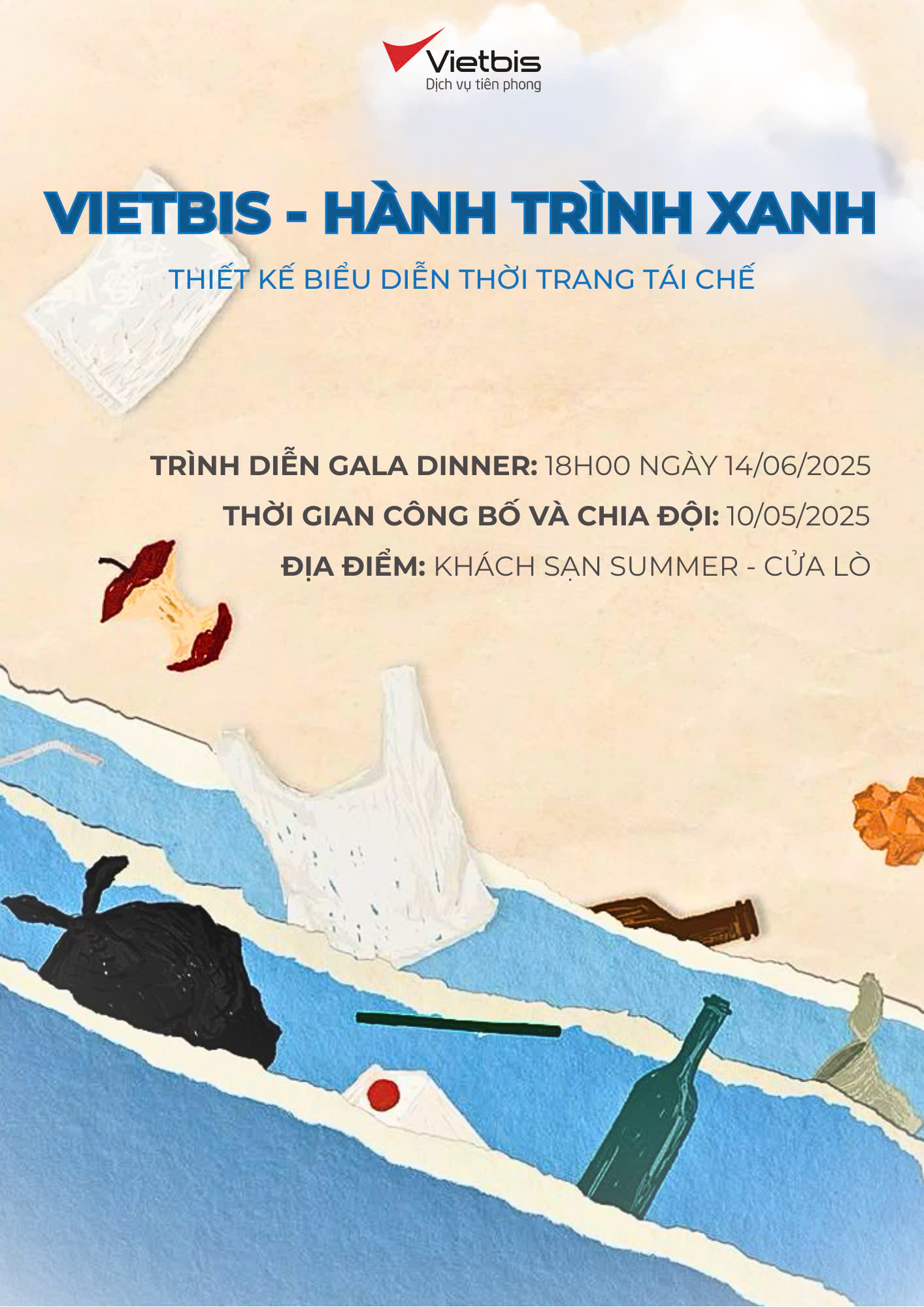 Vietbis - Hành trình xanh - Thiết kế biểu diễn thời trang tái chế