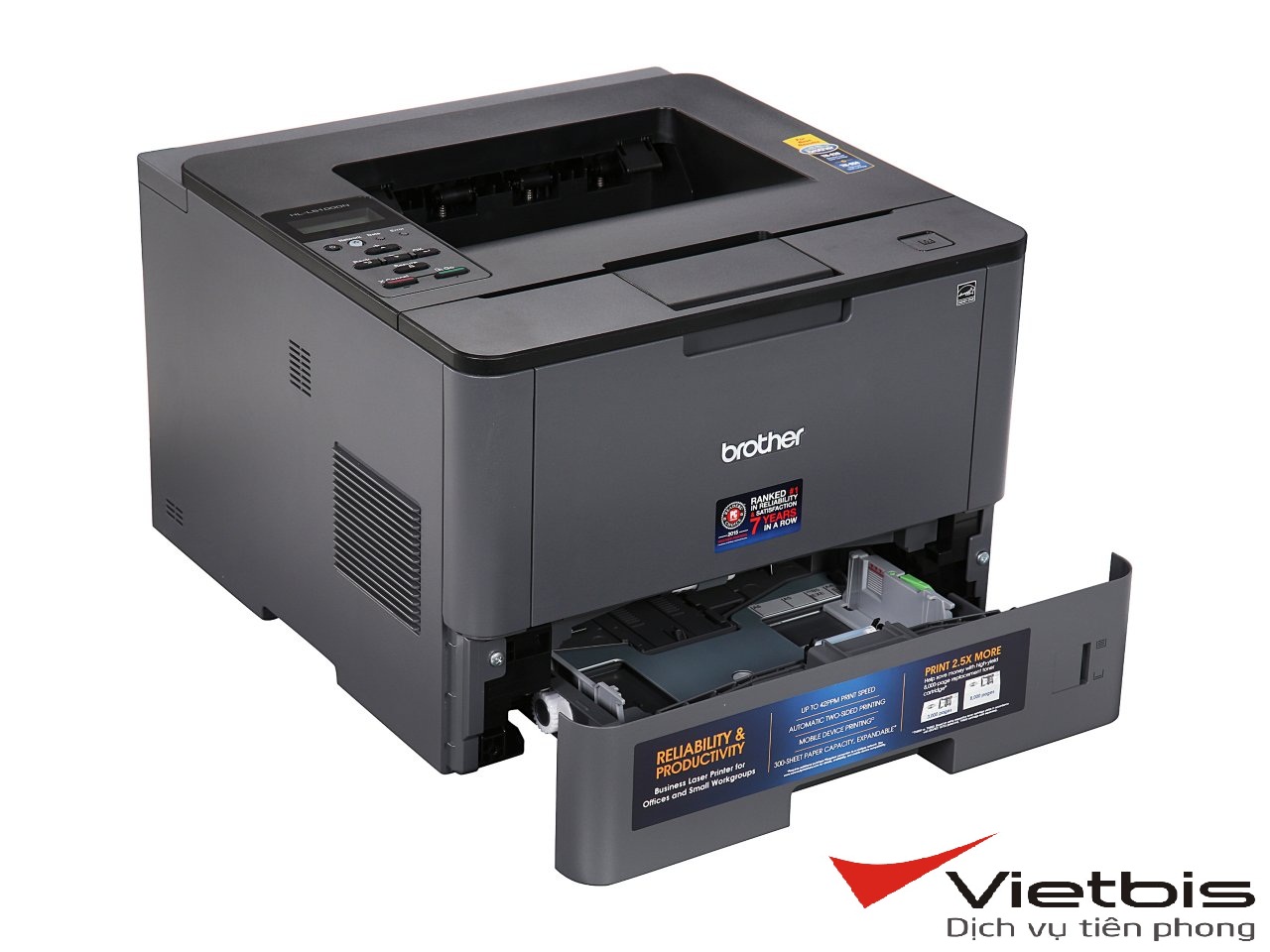 Máy in Brother HL-L5100dn dùng mực gì?