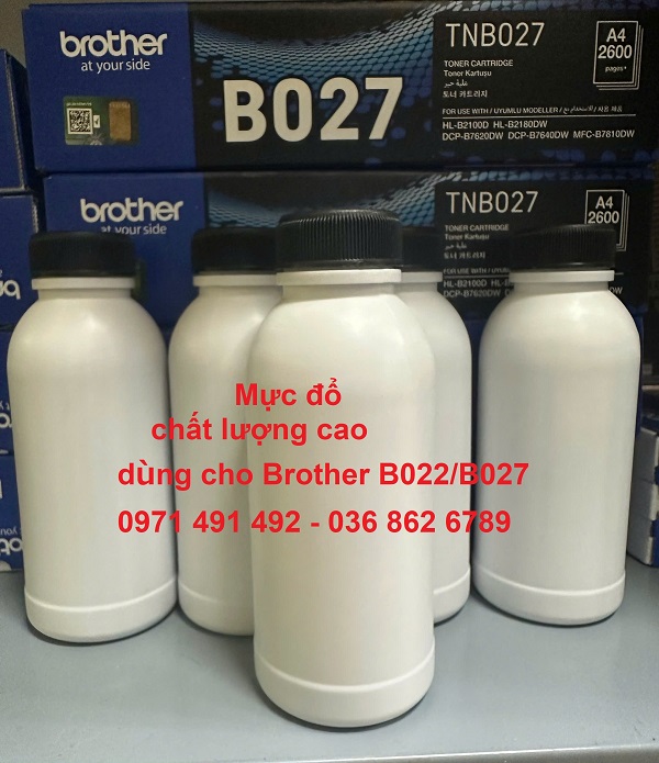 Dịch vụ mực in Brother HL-B2180dw chất lượng cao: TN-B022, TN-B027