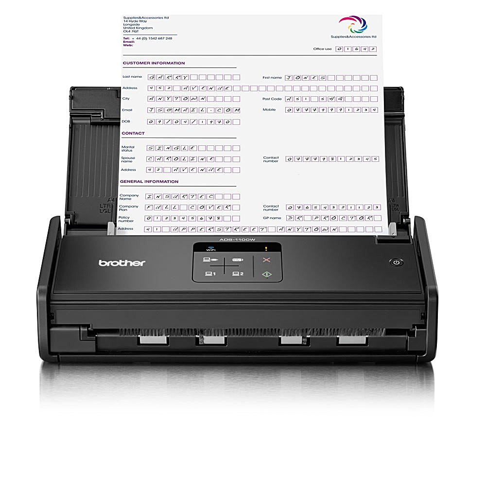 Sửa máy scan Brother ADS-1100W: Kết nối WIFI