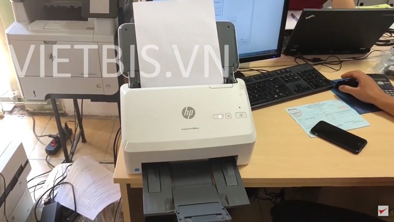 Sửa máy scan HP ScanJet 3000 s3 bị scan sọc đen