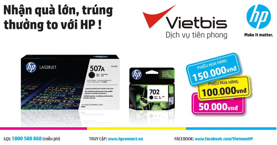 Chương trình khuyến mại mực in HP từ ngày 1/10/2014 đến ngày 31/12/2014