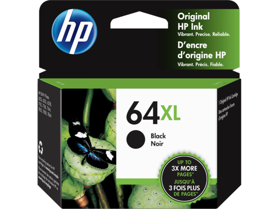 Mực in HP 64XL High Yield Black Original Ink Cartridge (N9J92AN)