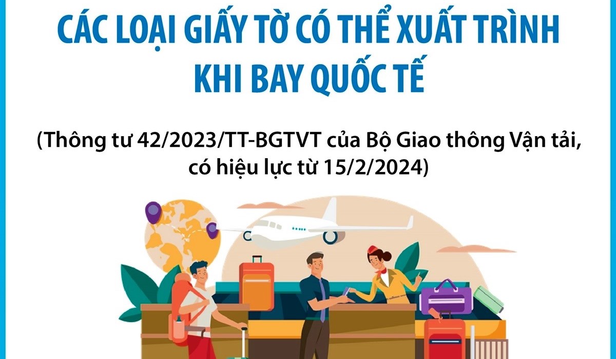 Các loại giấy tờ có thể xuất trình khi đi máy bay từ 15/2/2024