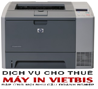 Cho thuê máy in HP 2420 - Không phí thuê bao, tính tiền theo trang in