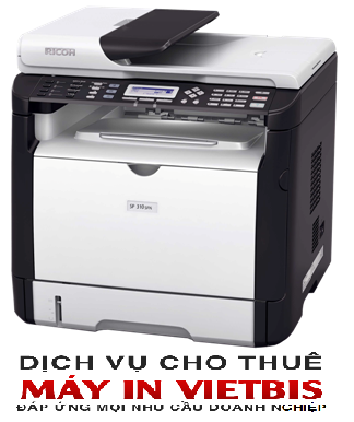 Cho thuê máy in Ricoh SP 310SFN laser đen trắng