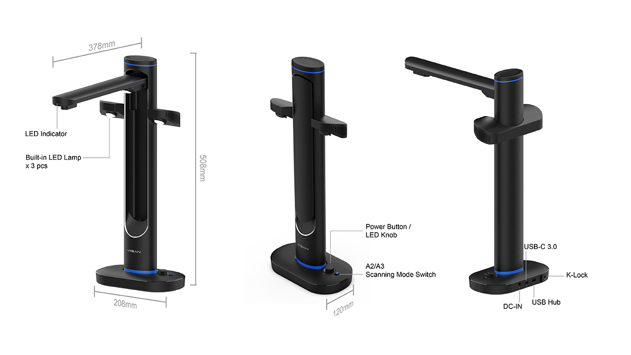 Viisan S48 Duo: Máy scan A2 zoom 3X siêu nét