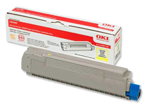 Mực in Oki C8600 Yellow Toner Cartridge