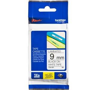 Nhãn TZe tiêu chuẩn - Chữ đen trên nền trắng 9mm