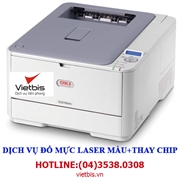 Đổ mực laser màu máy in OKI C310