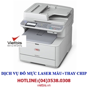 Đổ mực laser màu máy in OKI MC361