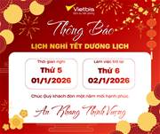Thông báo nghỉ Tết dương lịch 2026