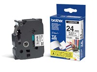 Nhãn TZe tiêu chuẩn - Chữ đen trên nền trắng 24mm